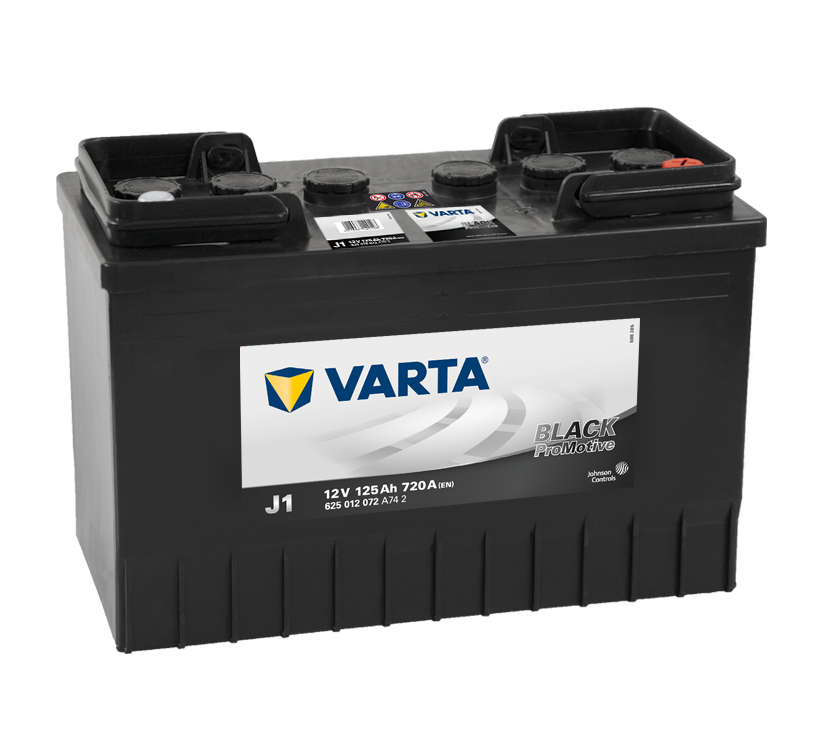 Batterie PL/Agri VARTA J1 12v 125ah/720A Black AT12