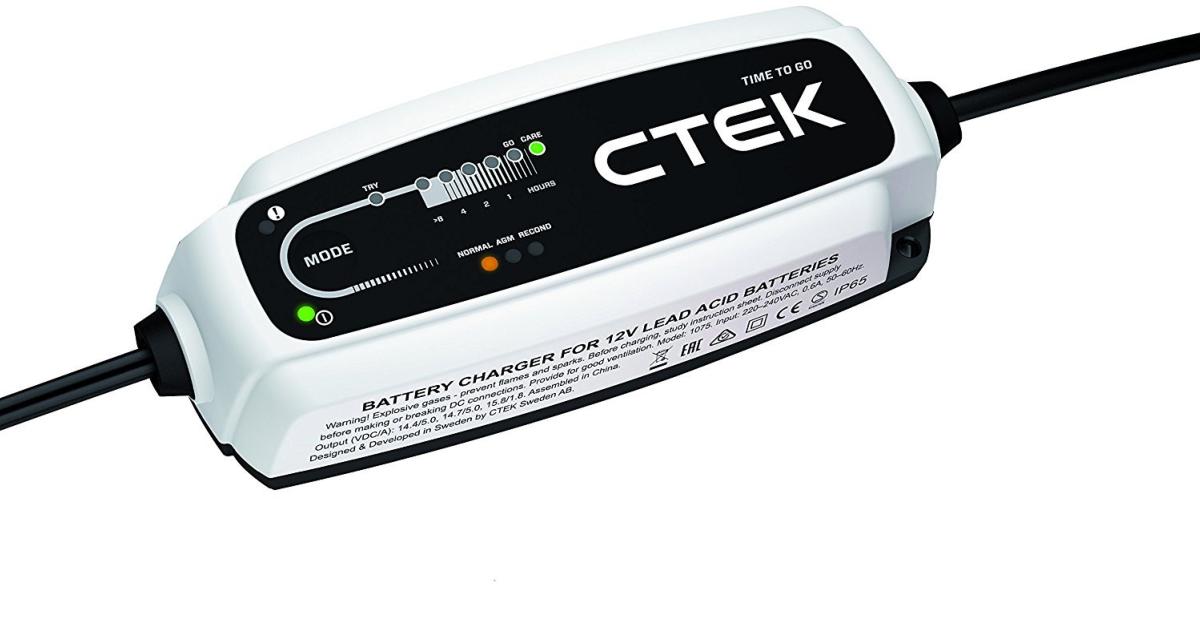 Chargeur CTEK Time To Go 12v 5A + bumper + jauge + sacoche