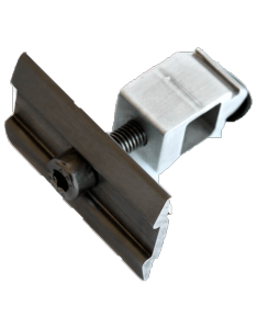 Bride Double de fixation Panneaux solaire Noire