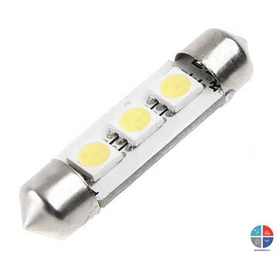 Ampoule Navette 3 leds 12v L36mm