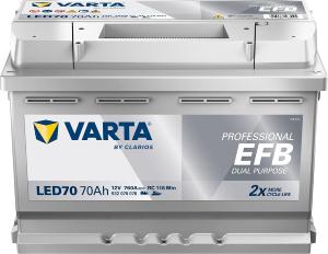 Batterie Varta LED70 12V 70ah/C20 - 80ah/C100 Décharge lente