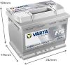 Batterie Varta LED60 12V 60ah/C20 - 70ah/C100 Décharge lente