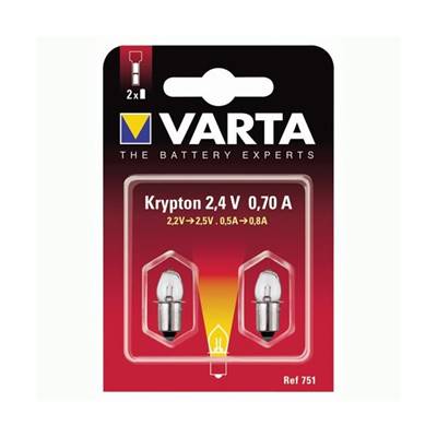 AMPOULE KRYPTON 2.4V 0.70A REF 751 VARTA