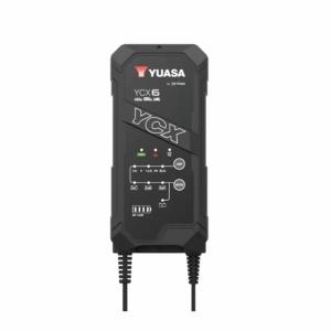 Chargeur YUASA YCX6  12V 1A à 6A AGM, Liquide,GEL, LiFePo4,Moto,Auto