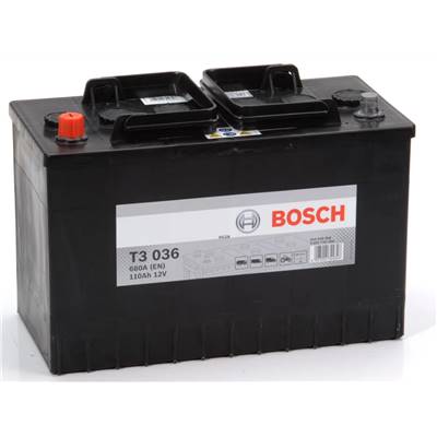 Batterie PL/AGRI BOSCH T3036 12v 110ah 680A I5 + à gauche