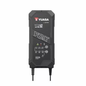 Chargeur YUASA YCX12  12V 2A à 12A AGM, Liquide,GEL, LiFePo4,Moto,Auto, PL