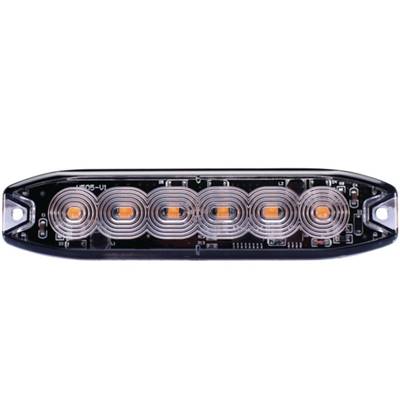 Feu de pénétration orange extra plat 6 Leds 12/24V IP67