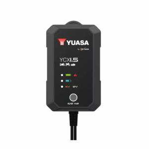 Chargeur YUASA YCX1.5  6V-12V 1.5A AGM, Liquide,GEL, LiFePo4,Moto, Quad, Jet-Ski