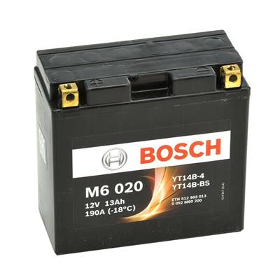 Batterie moto BOSCH M6020 AGM 12V 12ah 190A YT14B-BS / YT14B-4