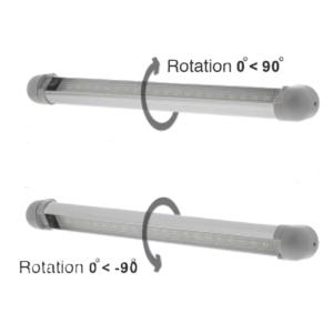 Plafonnier Orientable à LED avec inter 12/24v 2640 LUMENS