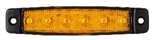 Feu lateral Orange 6 LED 24v